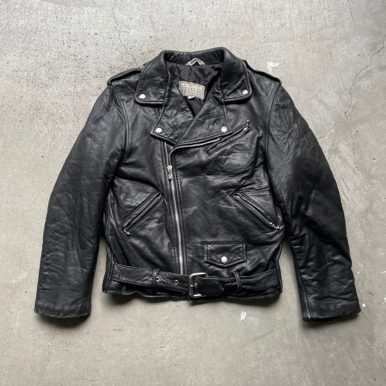 80〜90年代 カナダ製 GENERATION AMERICA ダブルライダースジャケット 