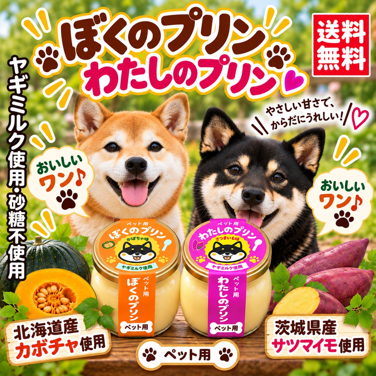 ぼくのプリン・わたしのプリン6個セット