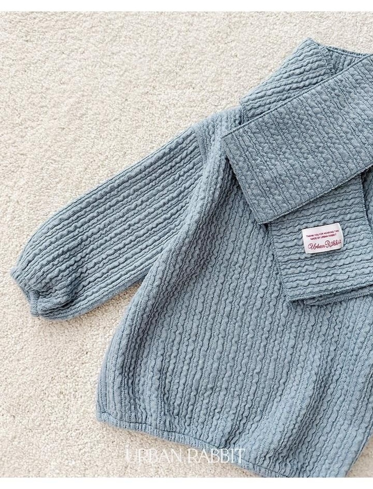 アーバンラビット / URBAN RABBIT / ケーブルロングT＆マフラーセット / 韓国子供服 / キッズ / 26winter〖取寄〗*XS~XL*