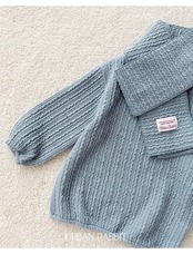 アーバンラビット / URBAN RABBIT / ケーブルロングT＆マフラーセット / 韓国子供服 / キッズ / 26winter〖取寄〗*XS~XL*