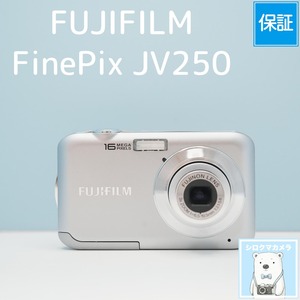 FUJIFILM FinePix JV250 デジカメ スマホ転送OK フルセット シロクマカメラ a7565