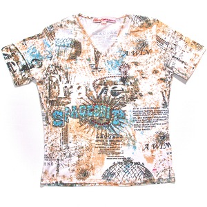 “MONIKA” y2k rhinestone beaded T-shirts