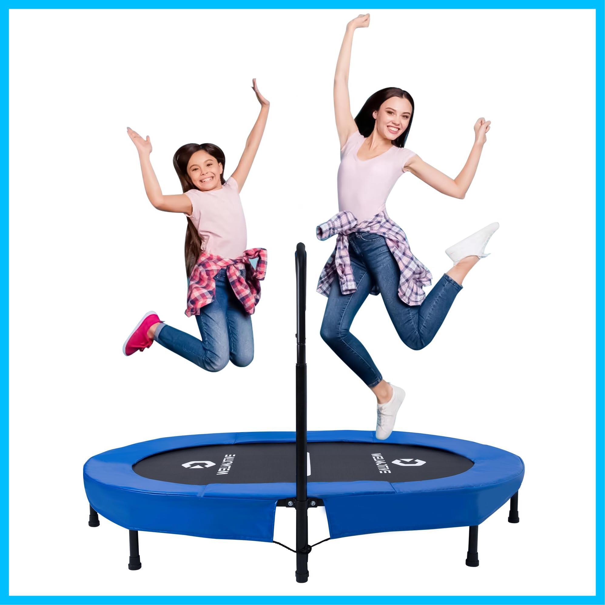 Welmotive｜二人同時OK】楕円形 トランポリン 大型 室内用 静音 とらん