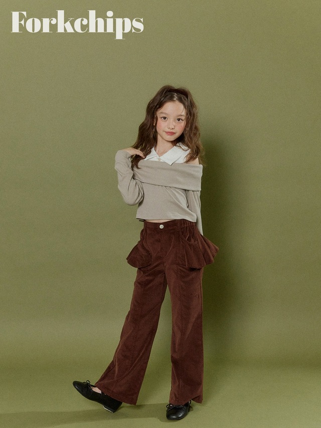 FORK CHIPS［取寄］velvet player pants 26autumn 벨벳플레어반바지