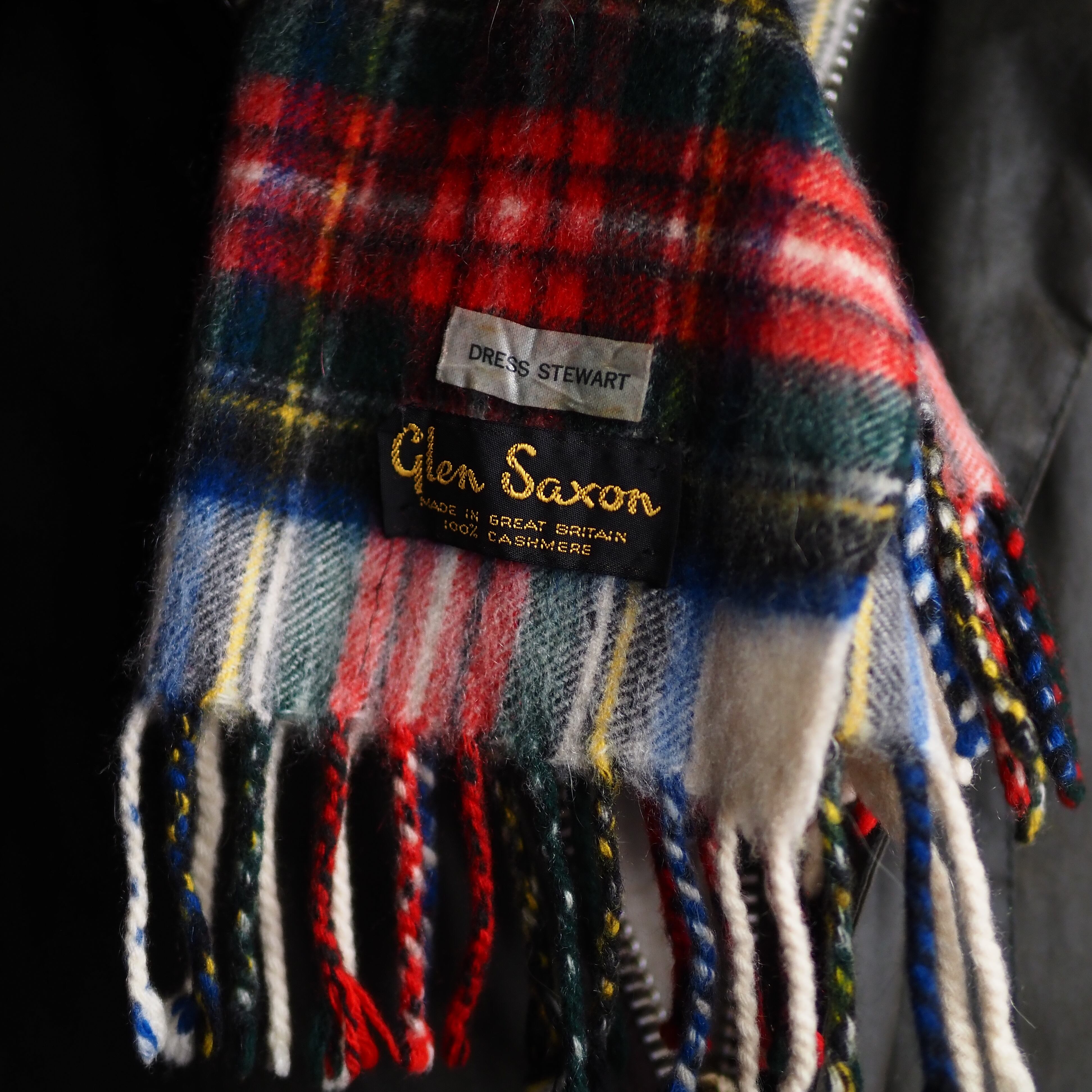 英国製 “Glen Saxon” Cashmere Scarf タータンチェック カシミヤ 英国製 “Glen Saxon” Cashmere Scarf タータンチェック カシミヤ