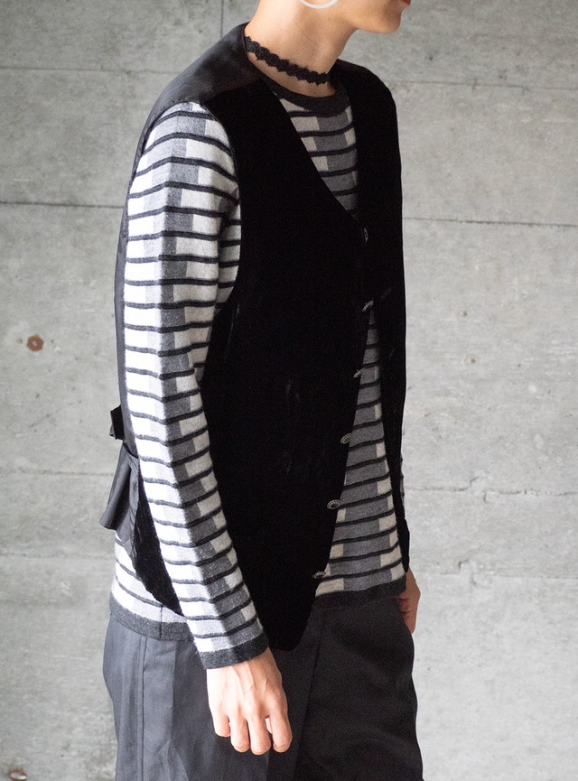 "MARC BAXIS" 1990s Velvet vest
