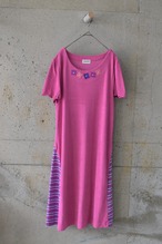 pink pile dress