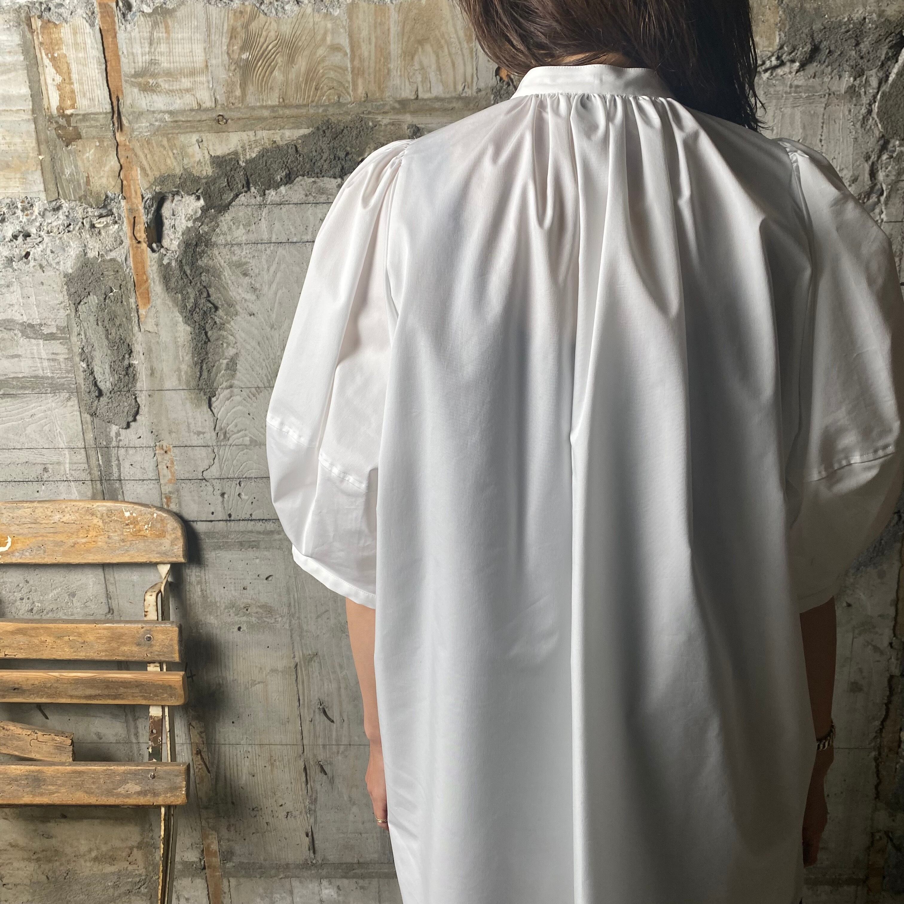 HYKE【ハイク】T/C BALLOON SLEEVE BLOUSE(15191 WHITE HYKE【ハイク】T/C BALLOON SLEEVE BLOUSE(15191 WHITE