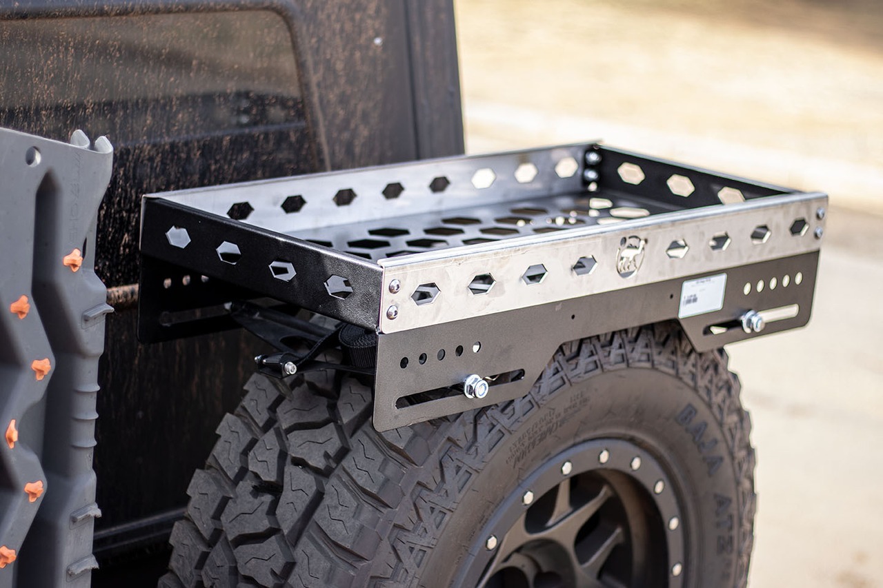 Desert Spare Wheel Wood Holder Rack
