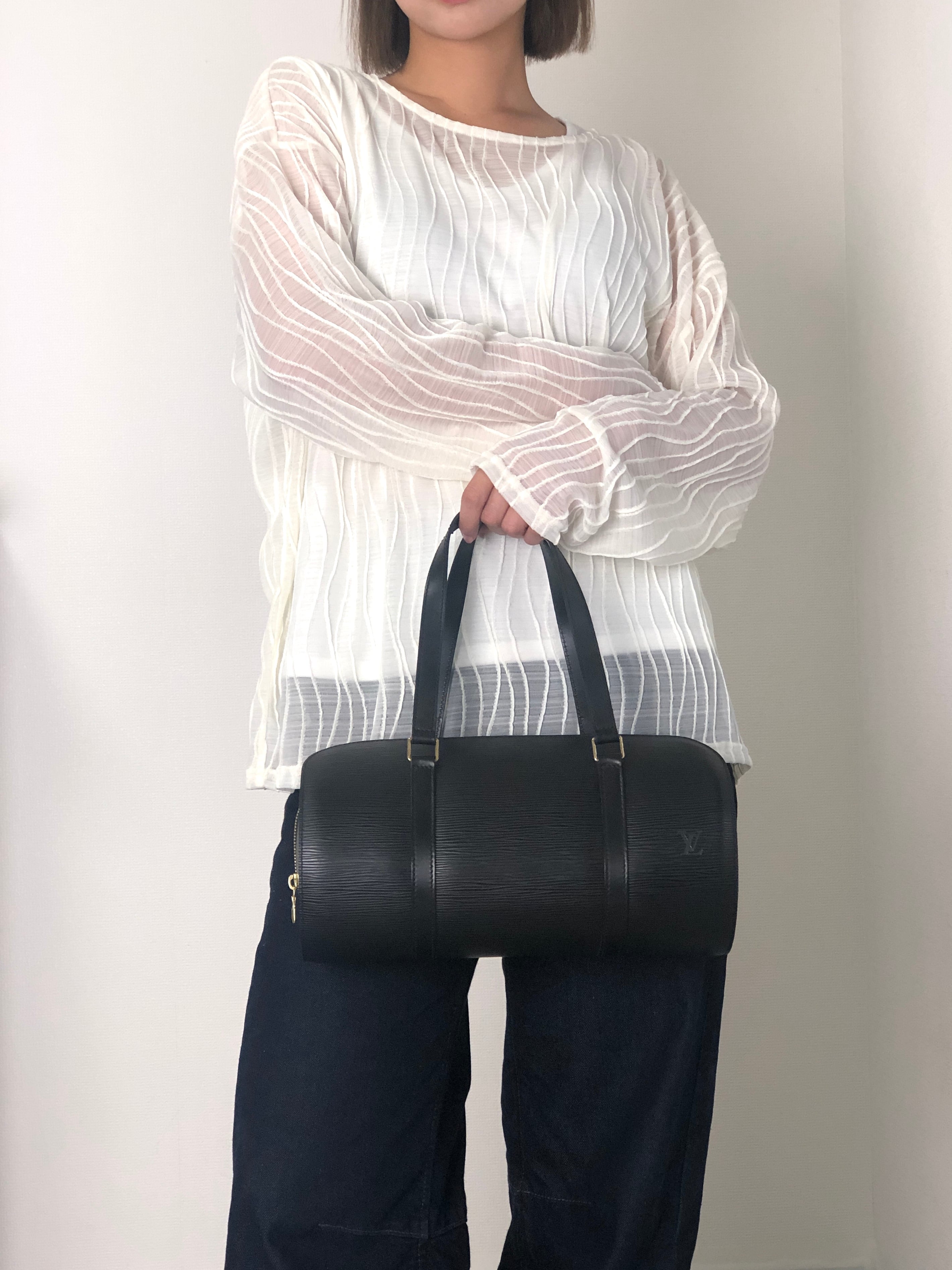 ⭐︎Louis Vuitton⭐︎エピ バッグ ハンドバッグ ヴィトン LOUIS VUITTON ルイヴィトン エピ ハンドバッグ ブラック レザー