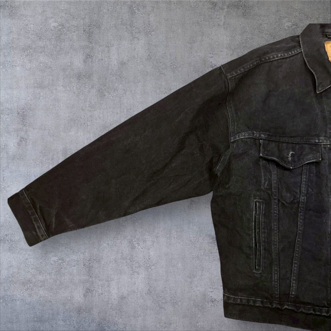 Made in USA】90's Levi's 70507-4159 Black Denim Jacket | spike osu Made in USA】90's Levi's 70507-4159 Black Denim Jacket | spike osu
