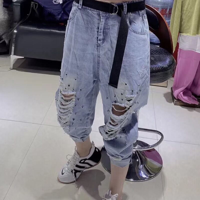 ジーンズ ルーズパンツ 大きめサイズ ミックスインファッション94843091793