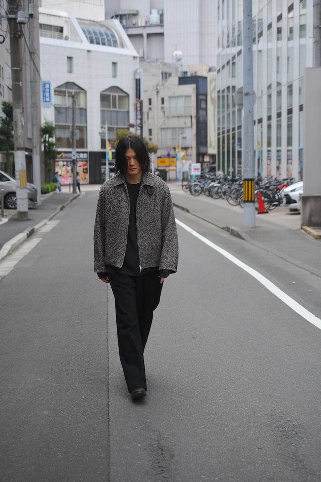 BISOWN / LOOP TWEED SEAM POCKET BLOUSON (Herringbone looptweed)