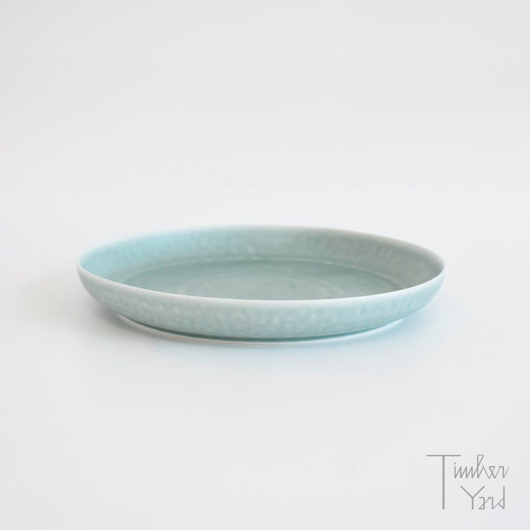 ONLINE限定】ReIRABO round plate 21.5cm / spring mint green