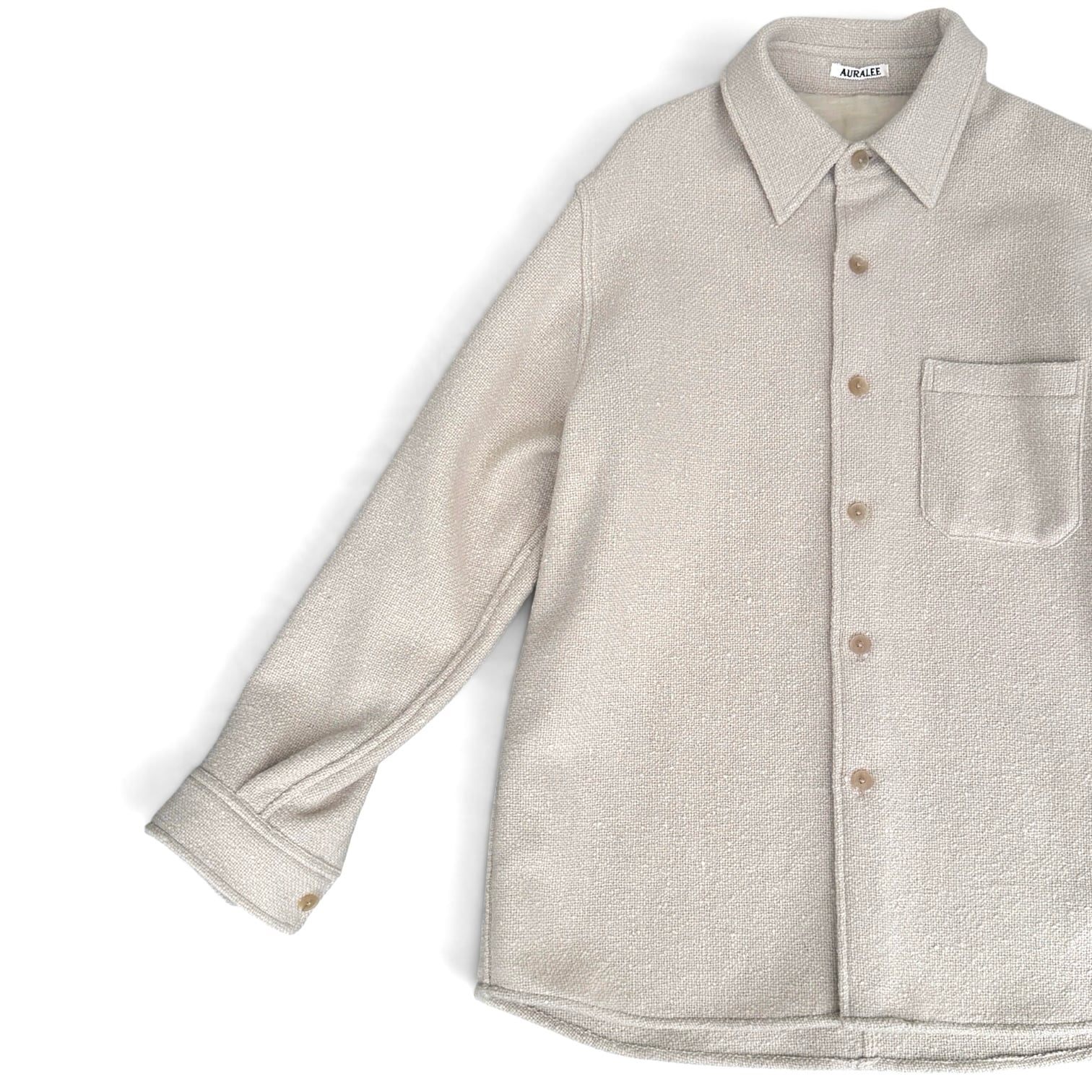 AURALEE  [HOMESPUN TWEED SHIRT BLOUSON]