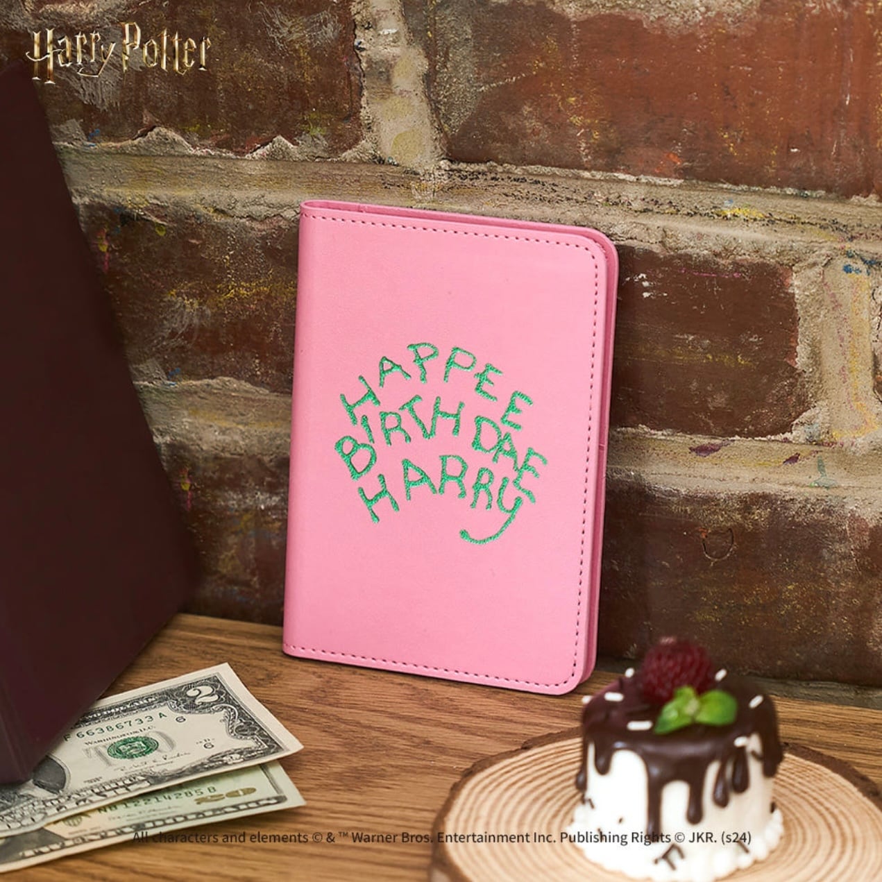 バリー ケーキデザイン パスポートケース 手帳カバー レディース ブランド 韓国限定】harry potter birthday cake passport case / ハリー