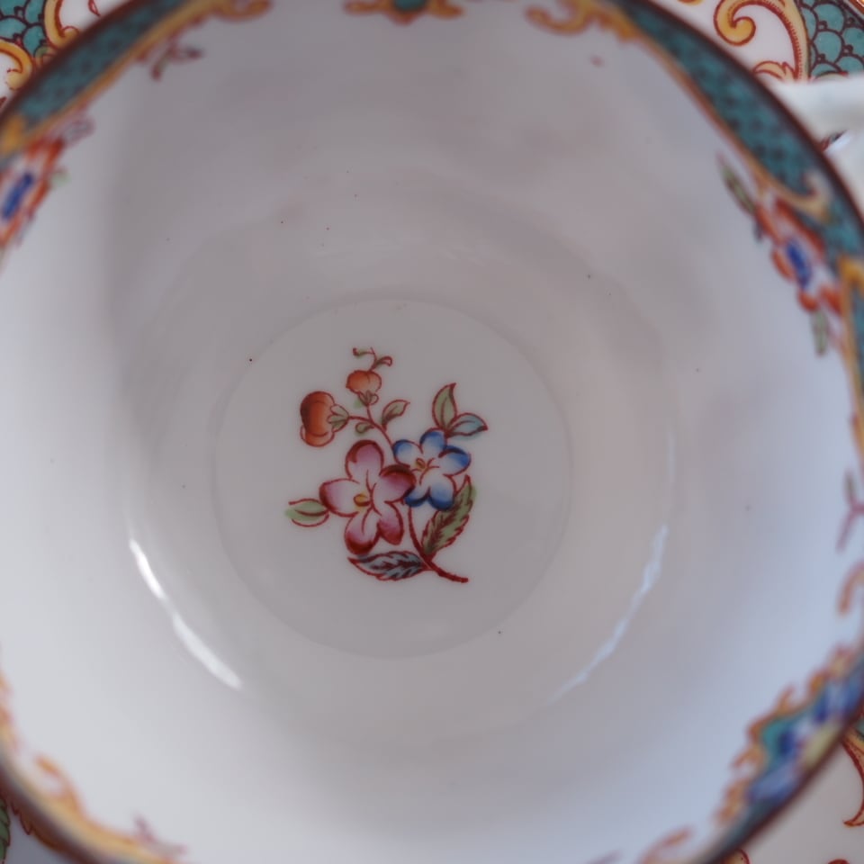 希少フランスアンティーク サルグミンヌ ミントン147 カップ＆ソーサー