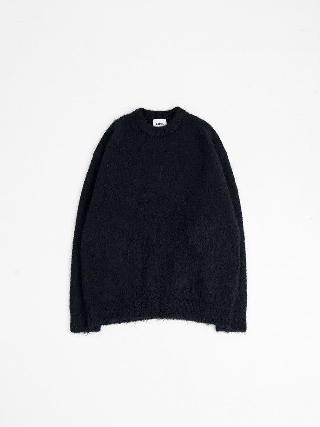 ECLIPSE BRUSHED MOHAIR KNIT【BLACK】