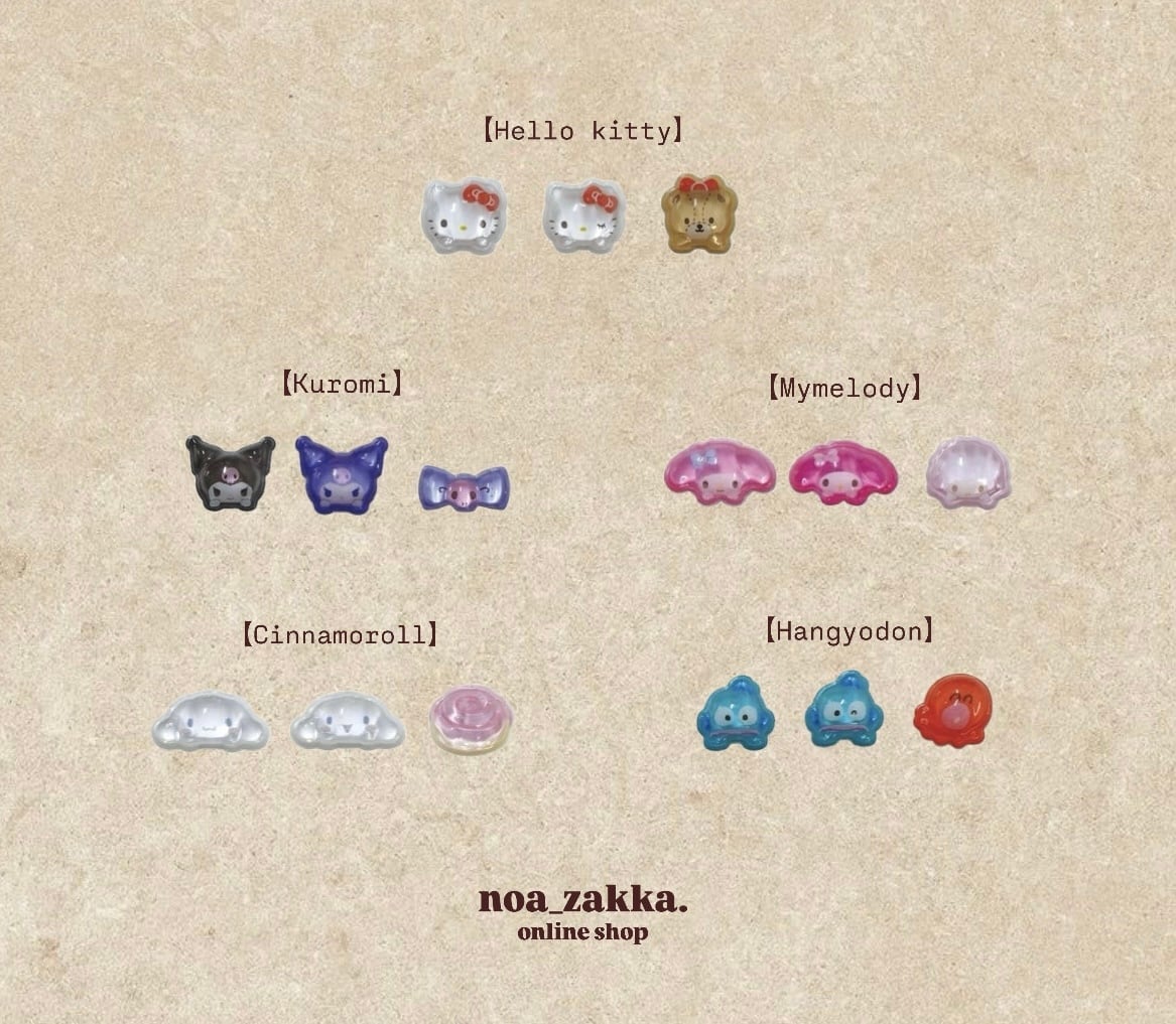 キャラクターズ マルチデコパーツ3P | noazakka