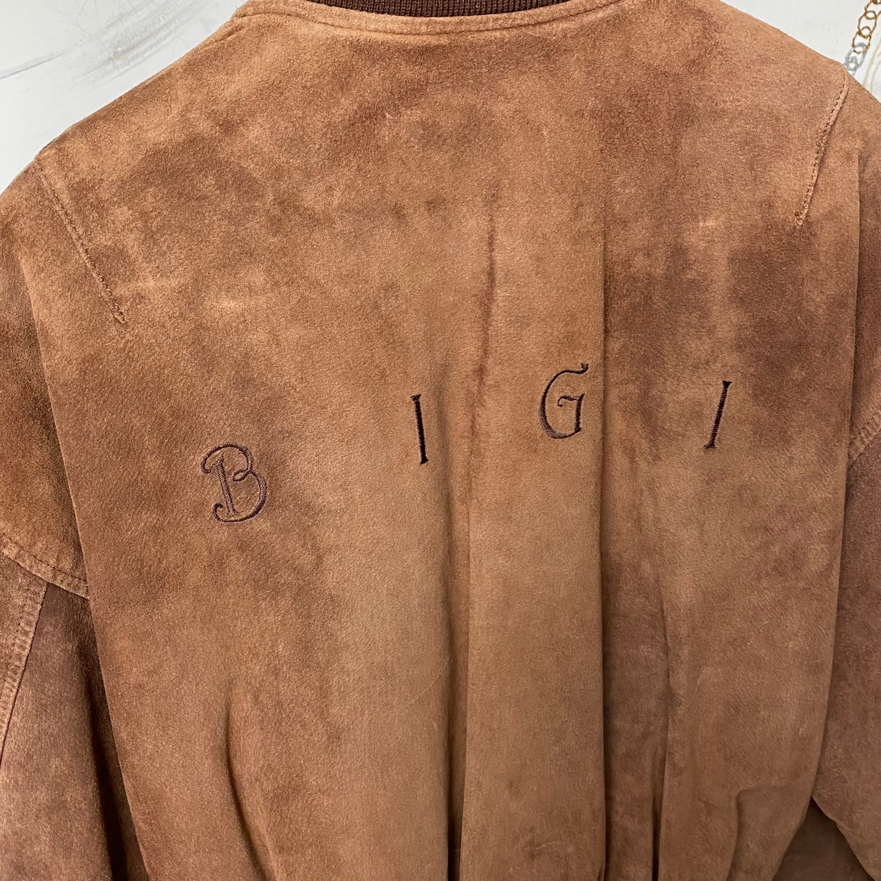 vintage BIGI suede bomber jacket