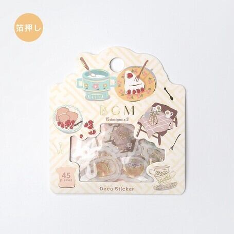 【廃番】BGM 箔押し ライフスタイル フレークシール BG20