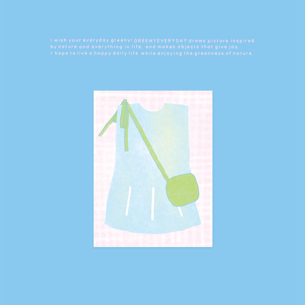 greenyeveryday】メモ帳 memopad sundress | 韓国文具・雑貨