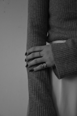 FJ0407 [stainless pinkie ring]