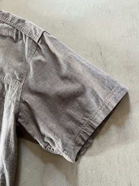 グレー×ブルーM：patagonia パタゴニア ワークシャツ シャンブレー