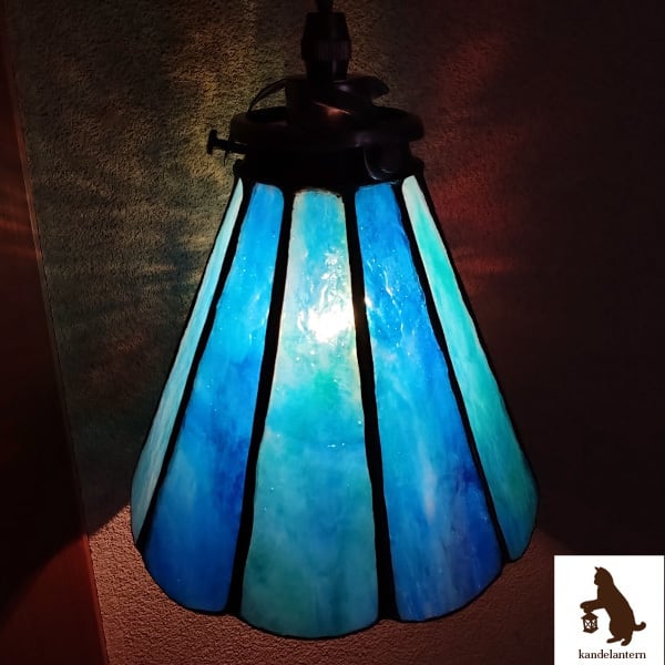 ペンダントライト「もだんろまん（海）」ステンドグラス 吊り下げ