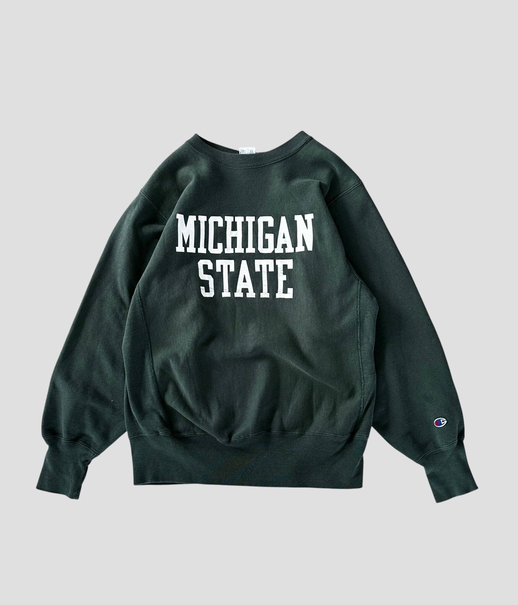 Champion- Vintage 90s L MICHIGAN STATE Reverse Weave Sweat made in