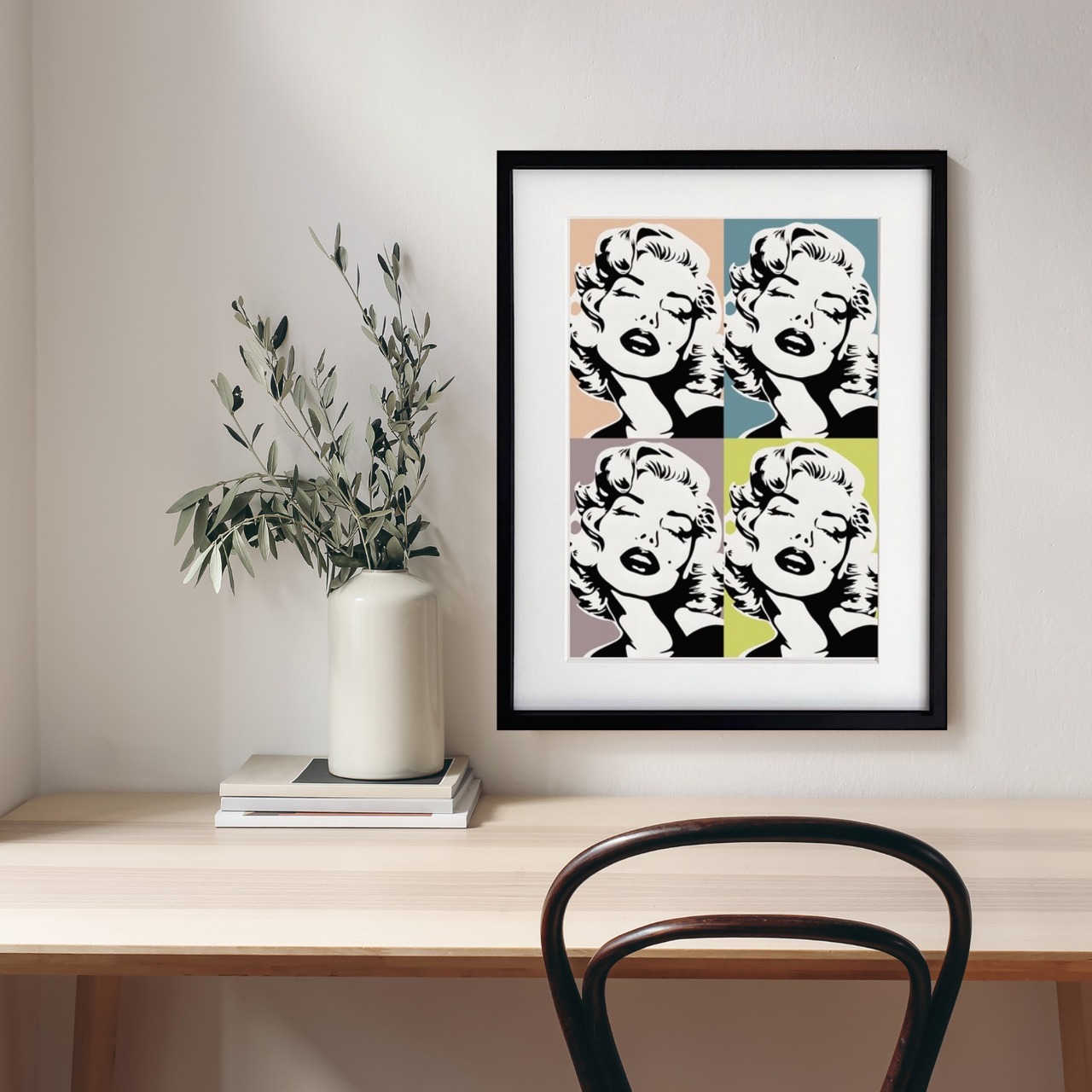 Monroe Love 4 Colors Collection｜ポップで上品なモダンアートポスター｜空間を彩るおしゃれなインテリアアートA2ポスター