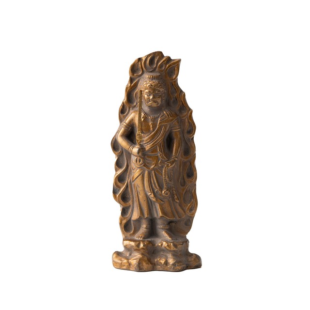 《酉年お守り本尊》不動明王（7cm／古美金）｜銀雅堂