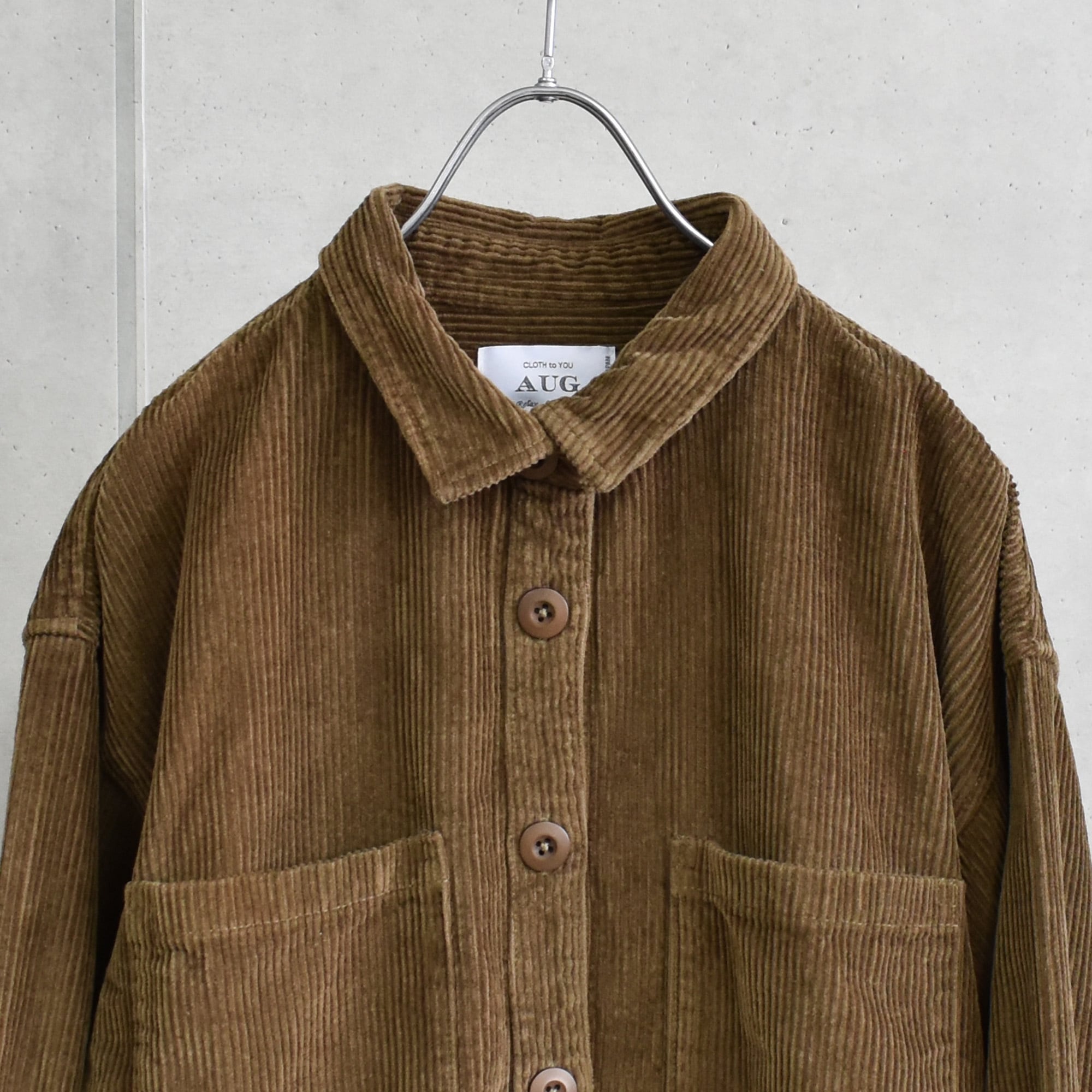 太畝コーデュロイ シャツジャケット｜羽織り | AUG ONLINE STORE 大人