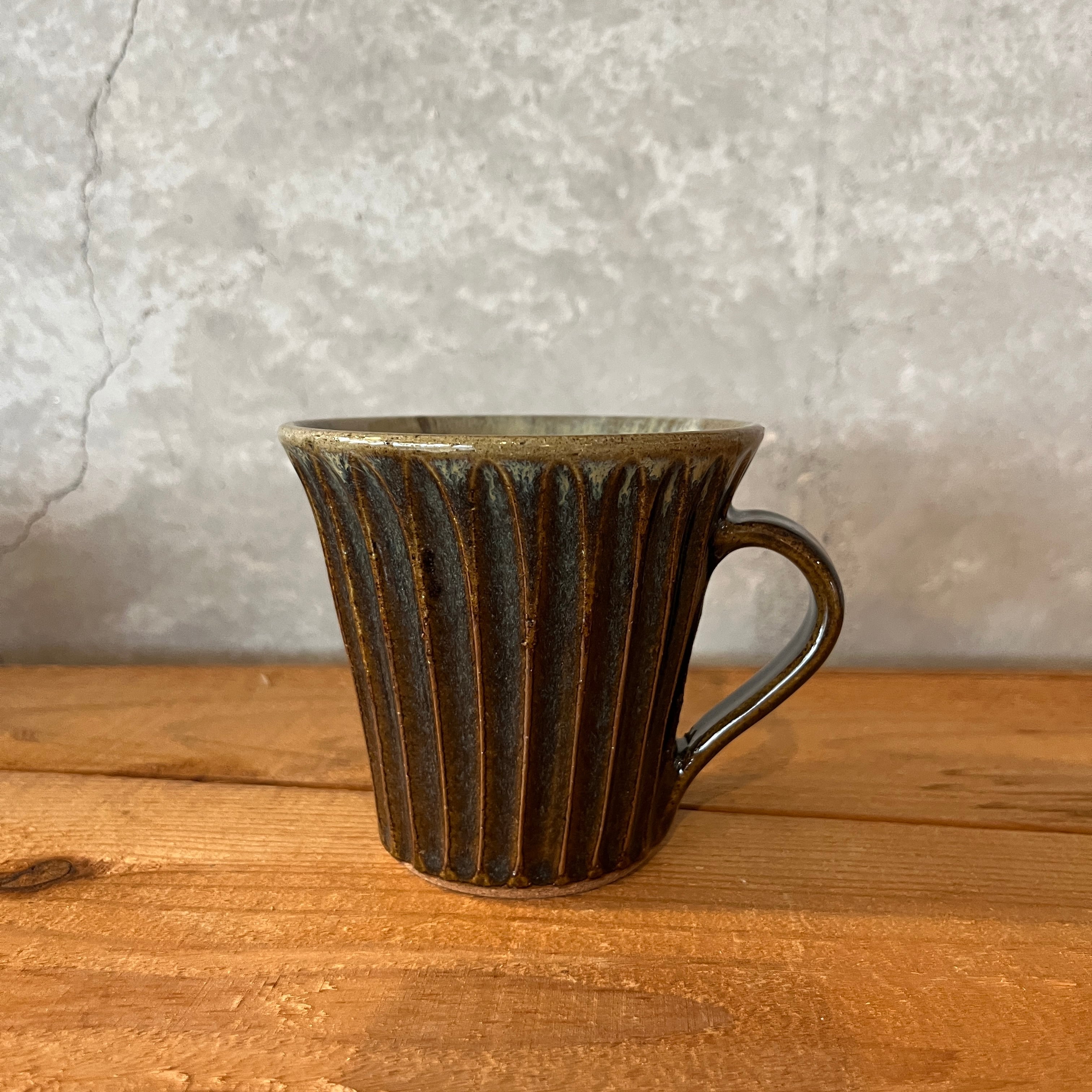 小代本谷ちひろ窯 マグカップ 青小代