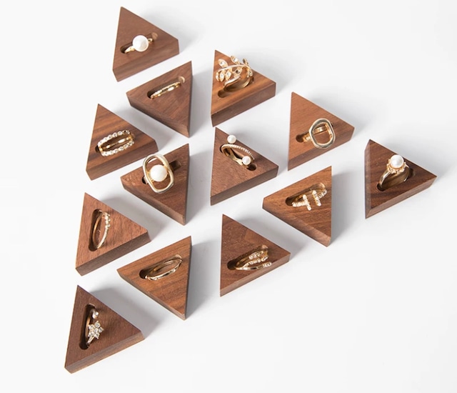 【予約】【R188】3デザイン 木製　リングディスプレイ