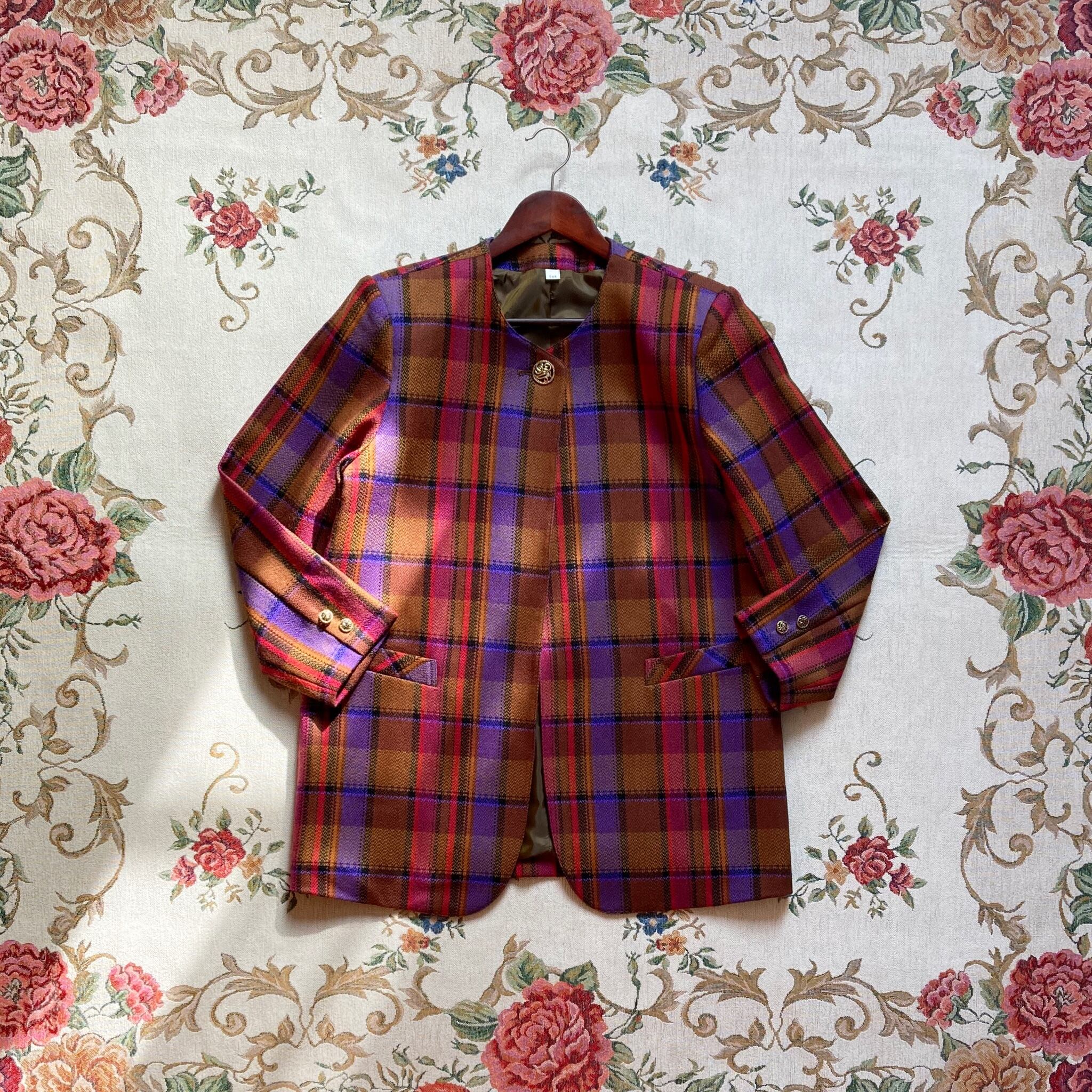 JAPAN vintage check jacket