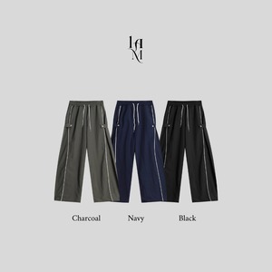 Nylon Snap Patch Lined  Pants (3color)