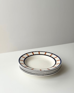 Creil et Montereau クレイユモントロー / “Bearn” オレンジバスクの深皿プレート d