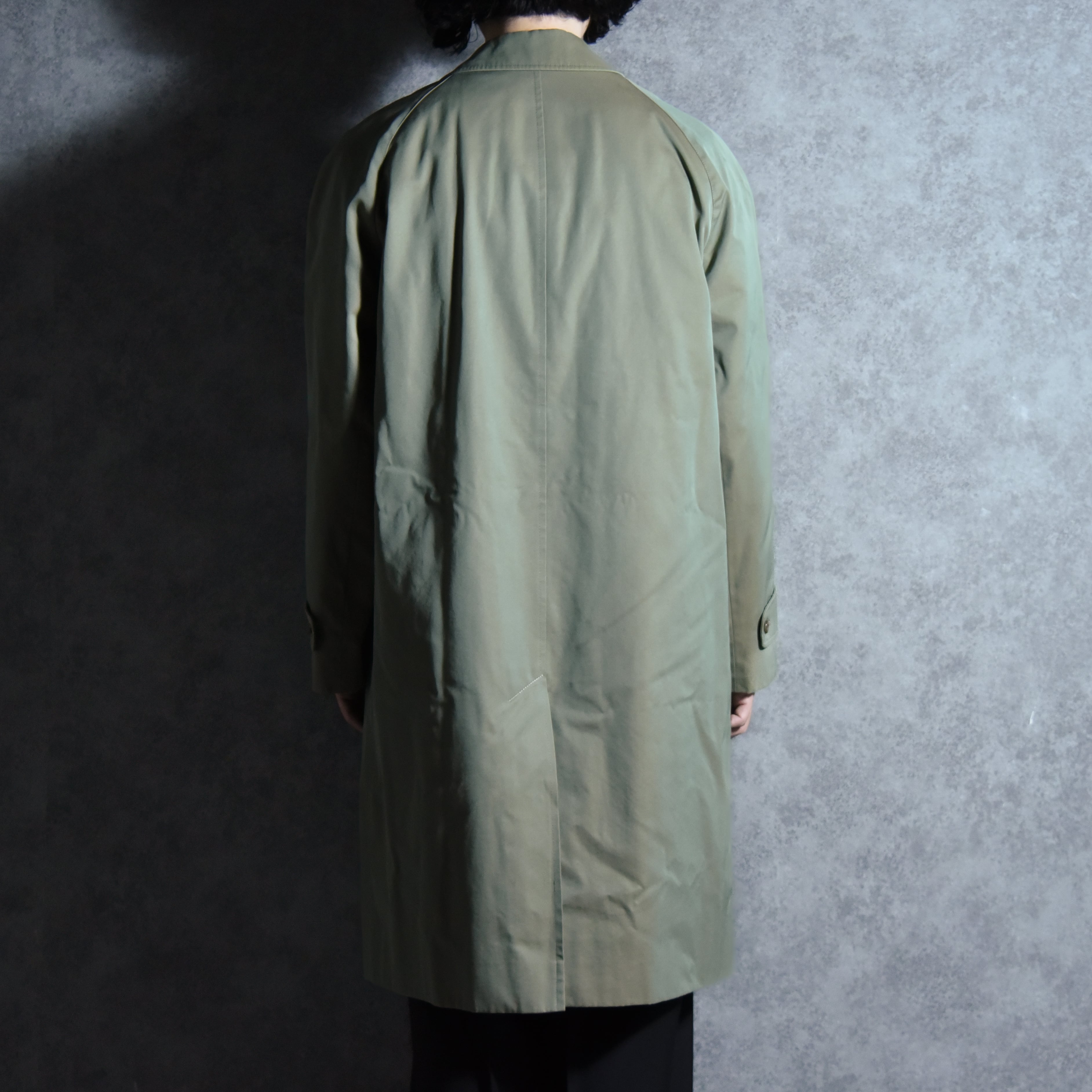 80s Aquascutum Balmacaan Coat Made in England Solaro SOLAROアクア