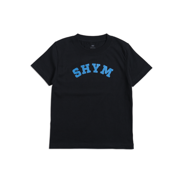 siii "SHYM" SIMPLE KIDS  S/S TEE  BLACK