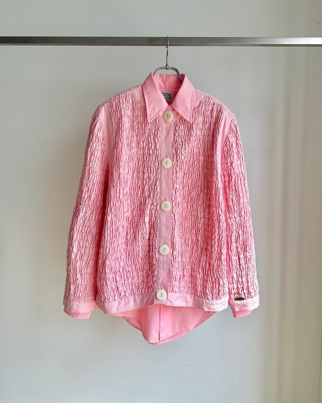 80's designers shirring jacket