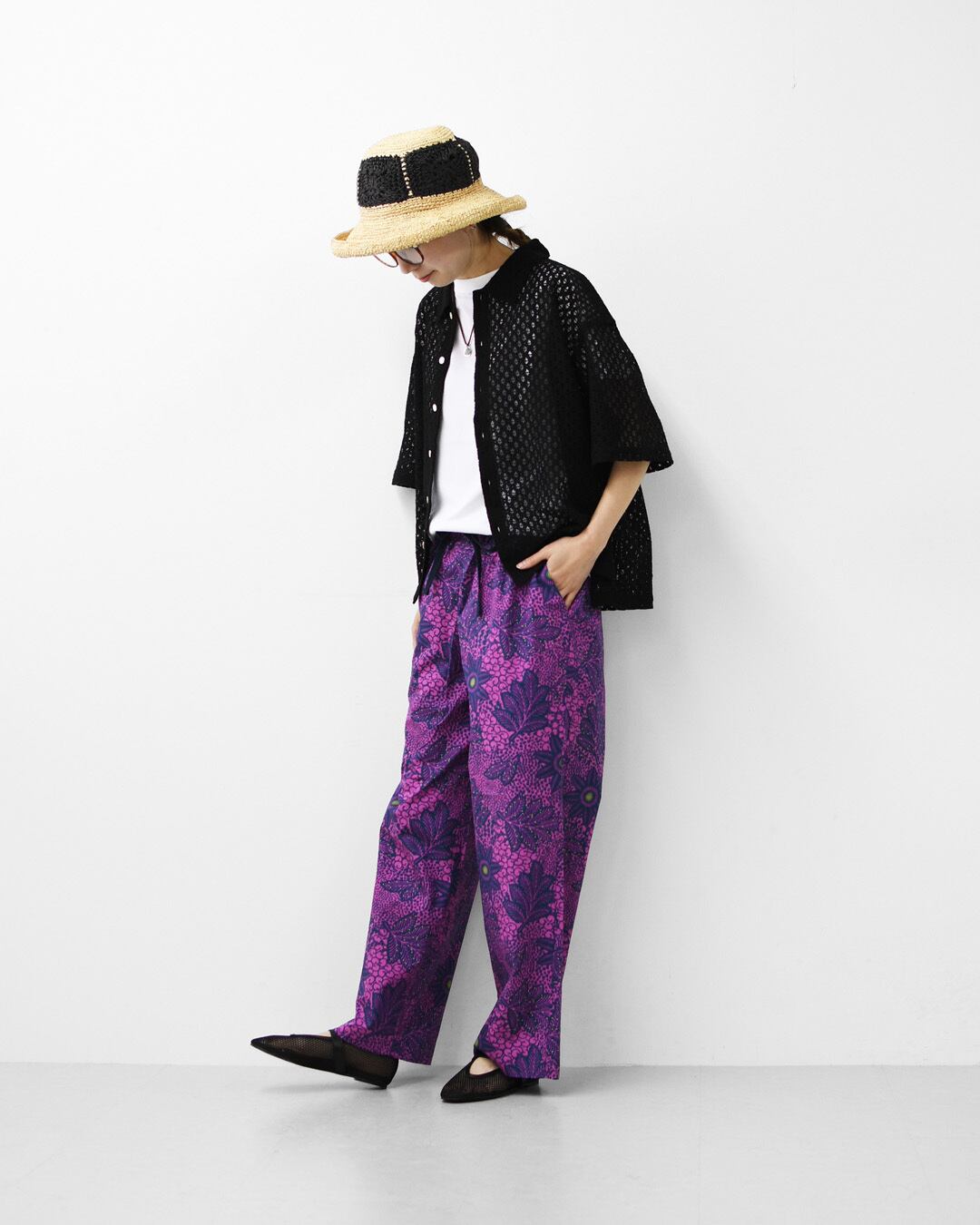 LE GLAZIK [ル・グラジック] BATIK EASY PANTS [LG-E0048BTK
