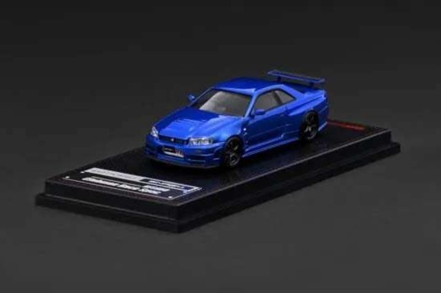 イグニッションモデル ignitionmodel 1/64 Nissan Skyline GT-R (BNR34) NISMO customized Blue MetallicIG4174