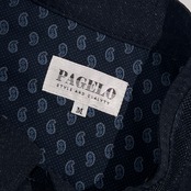 PAGELO パジェロ 切替 ペイズリー メッシュ ベスト ジャケット サイズ M /ネイビー ブラック系 メンズ