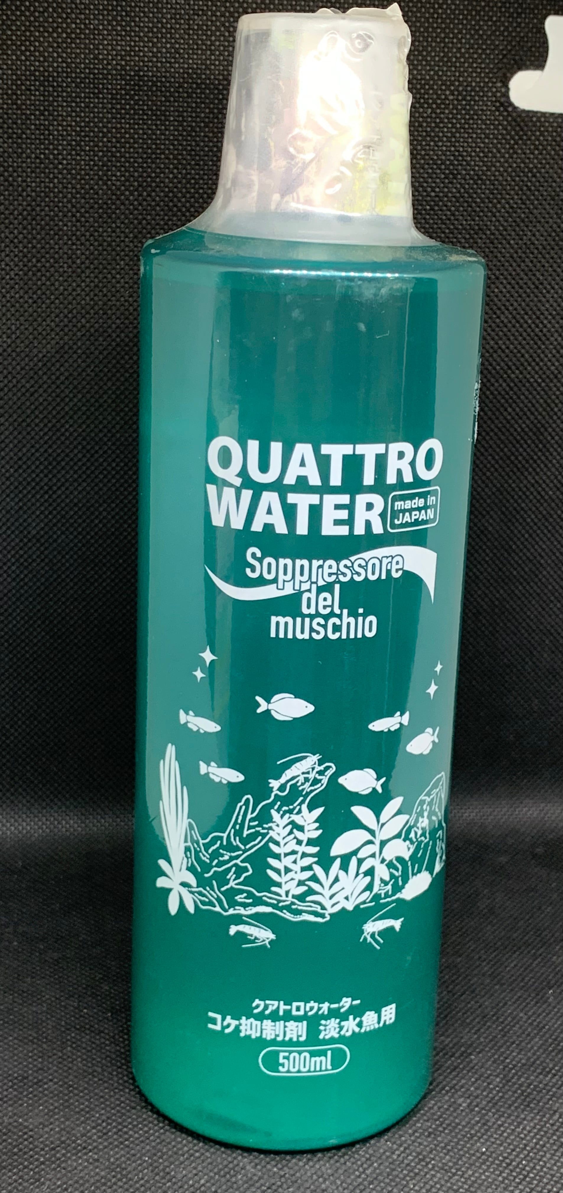 クアトロウォーター 500ml コケ抑制剤・淡水用 | グローバルフィッシュ