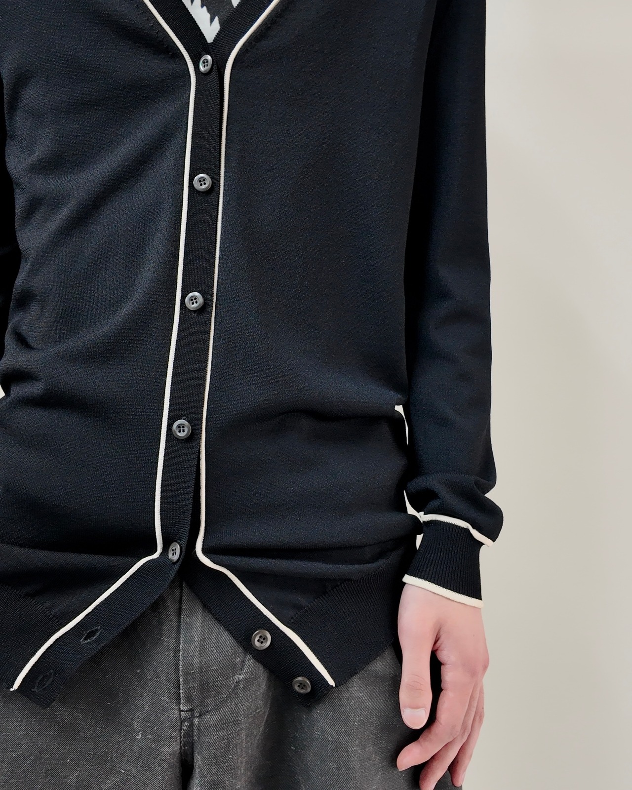 【2014/SS PRADA】piping long cardigan