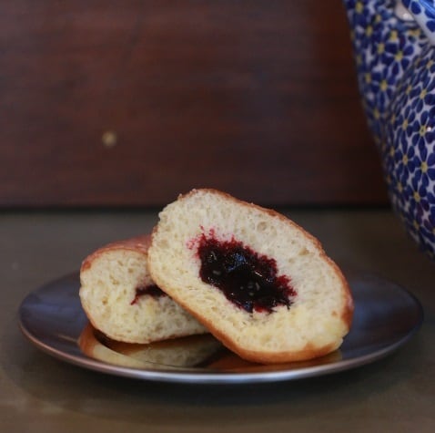 カシスポンチキ Paczek z porzeczka / Paczki Blackcurrant jam