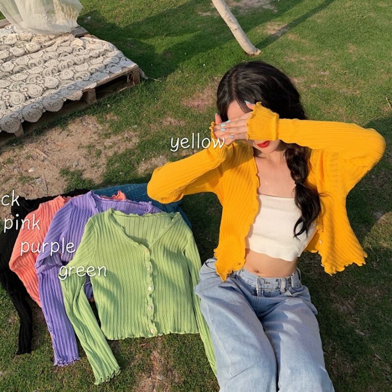 パープルアウターカーディガンレディースサマードレス2020新しい気質Vネックセーター学生オールマッチ日焼け止めトップトレンド 1号婦人3571854719