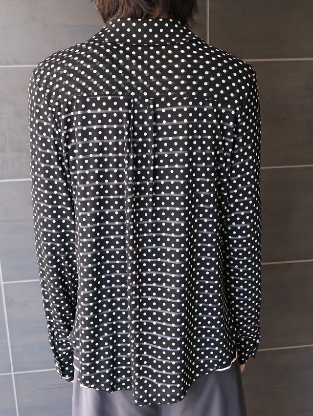 dots sheer shirt