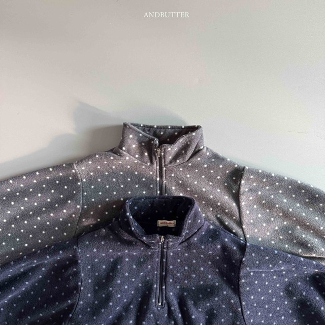 【予約商品】andbutter / Dot Half-Zip